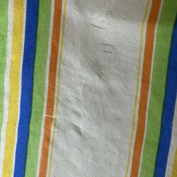 Vintage Burmel Lime Green Silk Scarf Women's Hair Head Wrap Neck Mob Wife Pinup - Picture 6 of 16